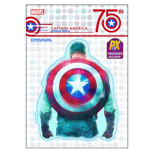 Captain America 75th Anniversary Decal - Previews Exclusive